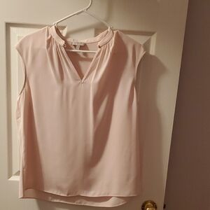 Chic Blush Sleeveless Blouse